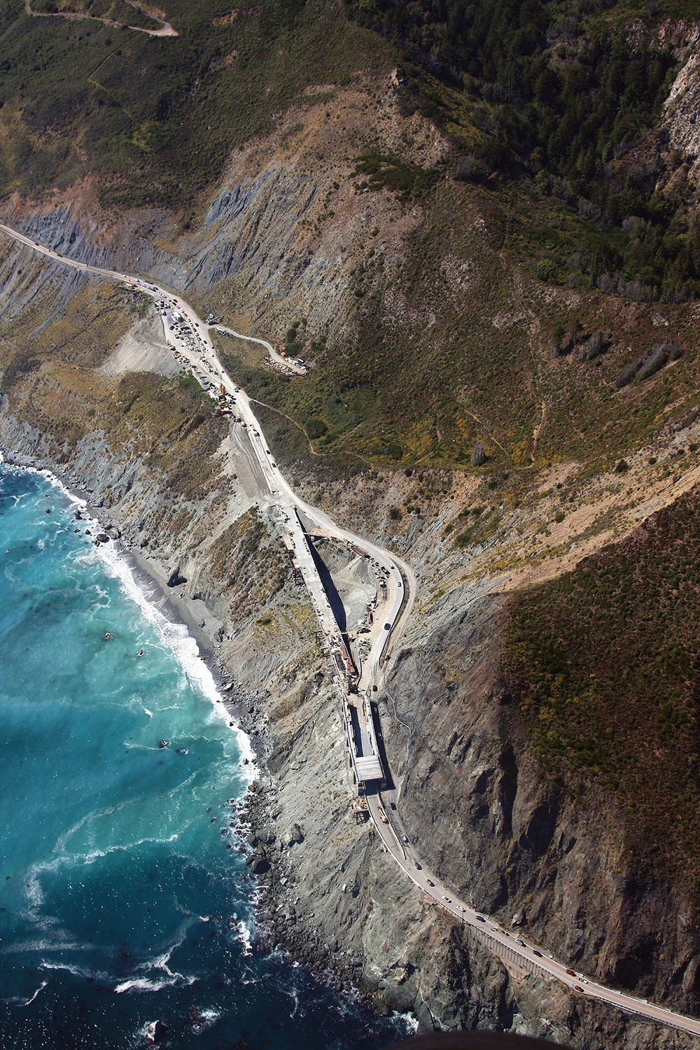 Pitkins Curve Road Bridge and Rock Shed at State Route 1