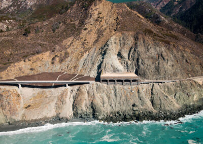 Pitkins Curve Road Bridge and Rock Shed at State Route 1